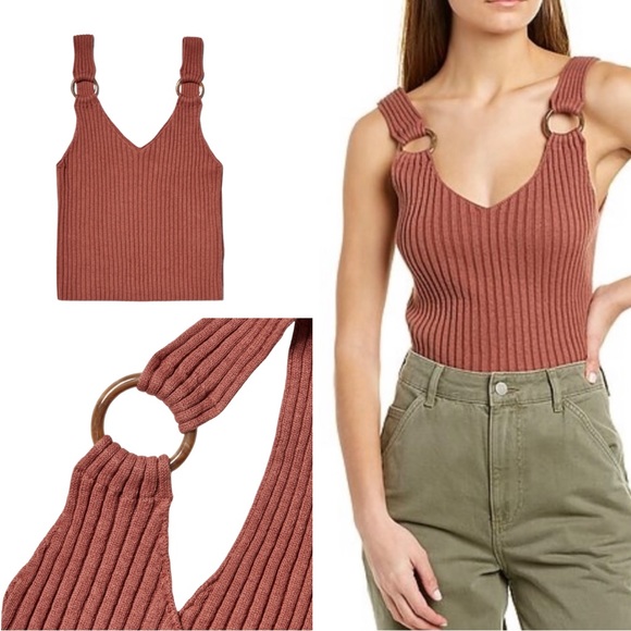 Club Monaco Ribbed Ring Tank - Picture 1 of 5